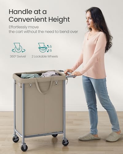 Laundry Basket with Wheels