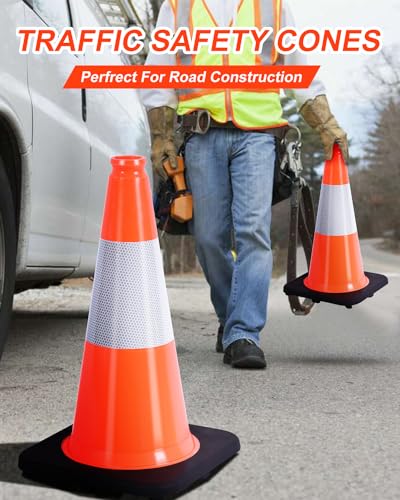 Traffic Safety Cones Orange Cones Construction Cone for Road Parking & Driveway