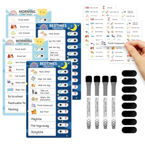 2 Pieces Chore Chart for Adults to do List My Chores Checklist Task Board Sliding Routine Chart for Kids Rv Reminder