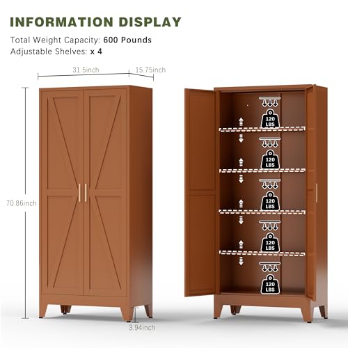 Farmhouse Storage Kitchen Pantry Cabinet
