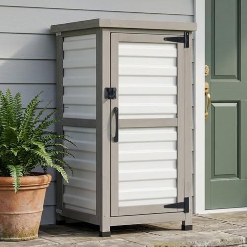 Wood Outdoor Storage Cabinet Weatherproof