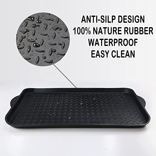 1 Pack Rubber Small Boot Tray for Entryway