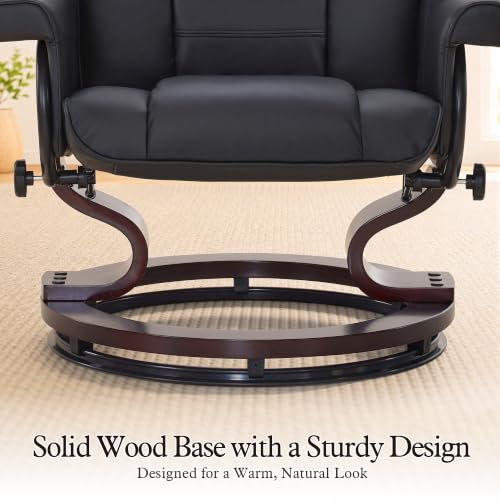 Manual Swivel Recliner with Ottoman
