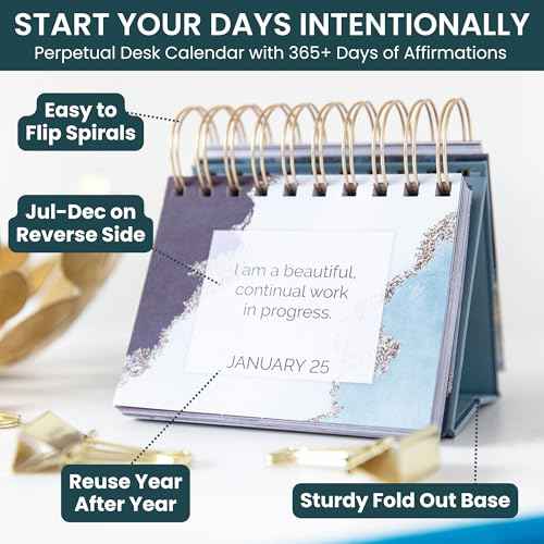 bloom Daily Planners Undated Perpetual Desk Easel