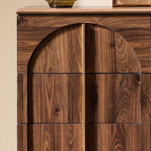 Modern Night Stand with Arched Panel