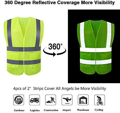 High Visibility Safety Vest 10 Pack