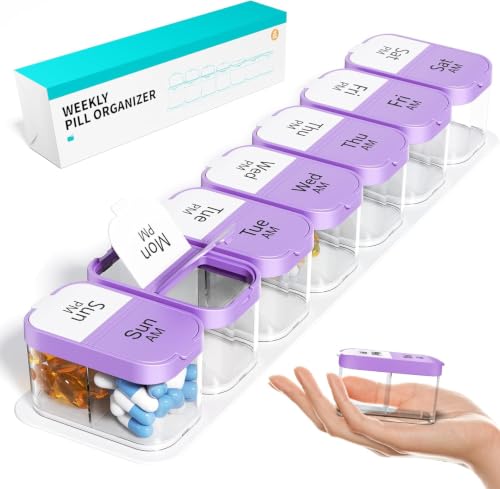 Extra Large Weekly Pill Organizer 2 Times A Day