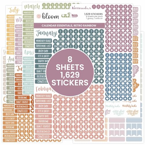 Calendar Essentials Planner Stickers