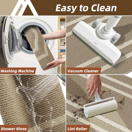 Long Kitchen Floor Mats for in Front of Sink Super Absorbent Kitchen Rugs and Mats 24"x48" Non