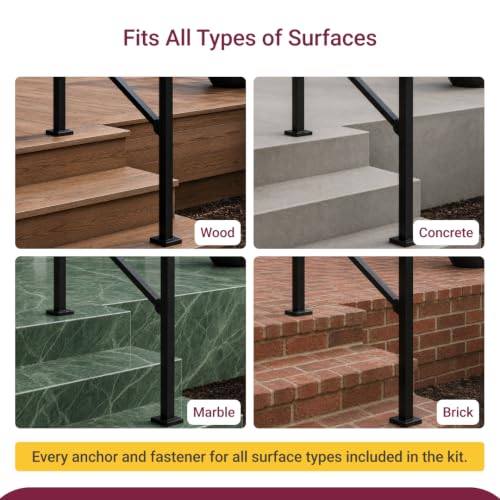 CR Fence & Rail Handrail & Indoor Stair Railing Kit