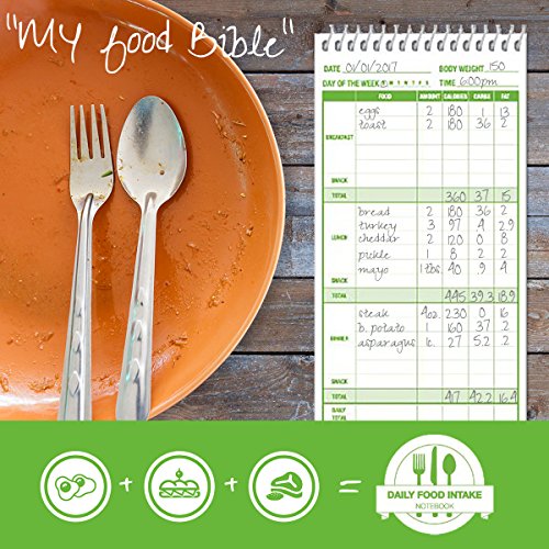 Food and fitness notebooks blank paper notebook parent