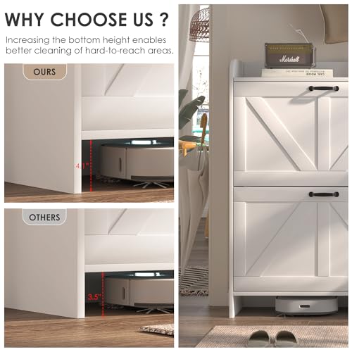 Narrow Shoe Storage Cabinet