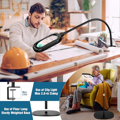 Gooseneck Magnifying Floor Lamp