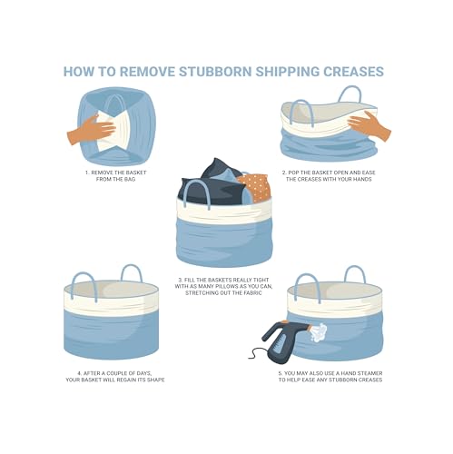 Cotton Rope Baskets for Shelves
