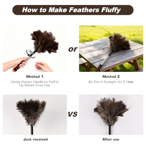 Extendable Lambswool Duster with Bendable Anti