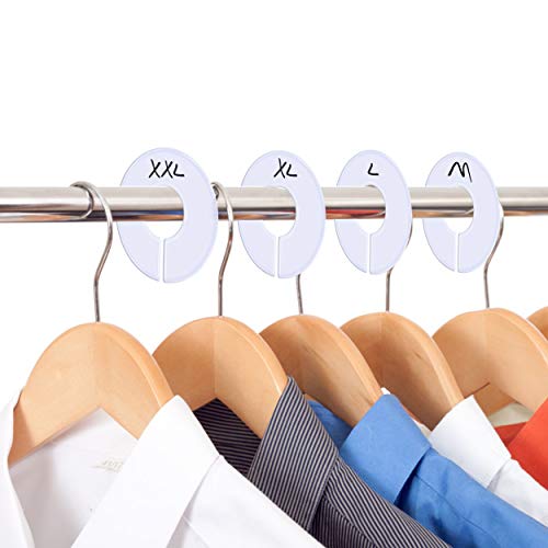Round Clothing Size Closet Rack Dividers Hangers Separator