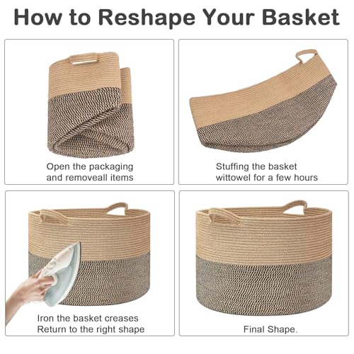 Large Storage Basket with Handle
