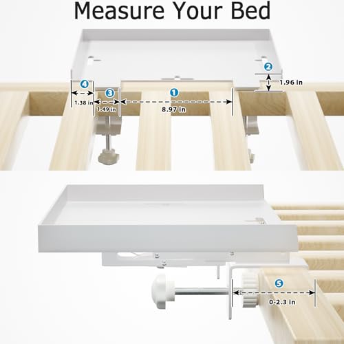 Foldable Bedside Shelf