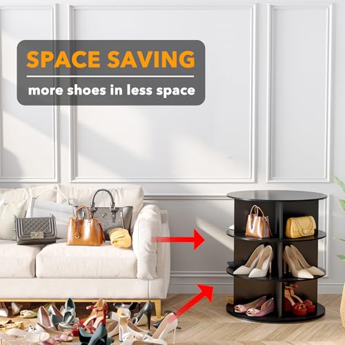 7 Tier Rotating Shoe Rack Tower