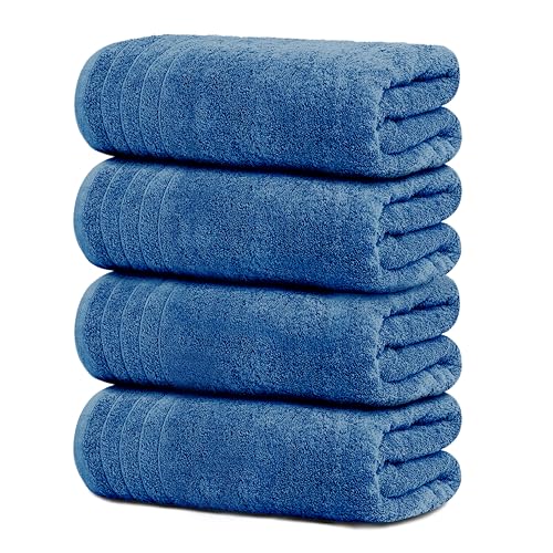Pack of 4 Extra Large Bath Towels 30 x 60 Inches