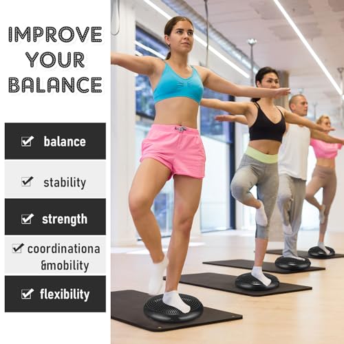 4 Pcs Wiggle Seat Flexible Inflated Wobble Cushion