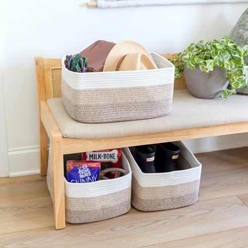 Storage Baskets 16.8" x 13" x 7.6" Bins 3