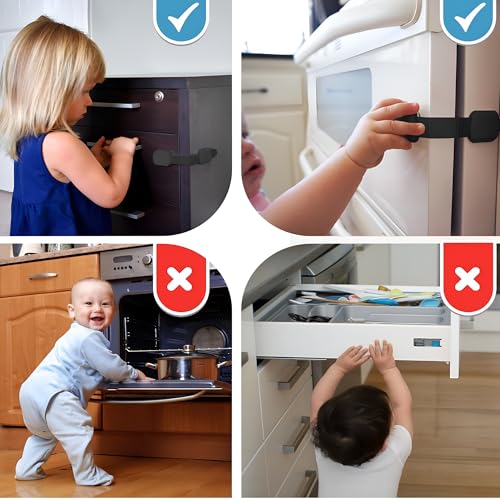 3M Adhesive Child Safety Strap Locks by Baby Proof Me