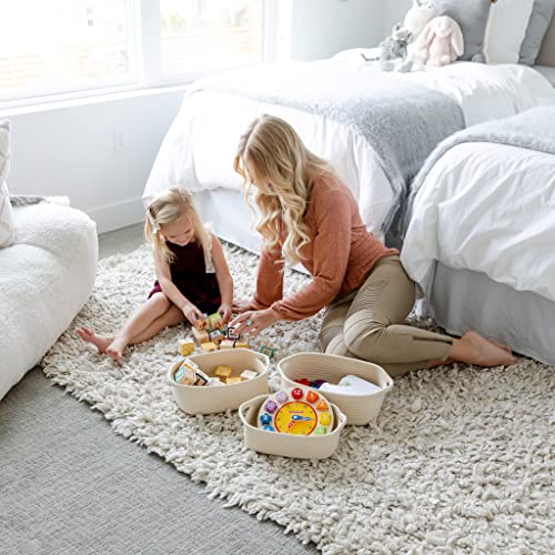 Rectangle Rope Baskets Set of 5