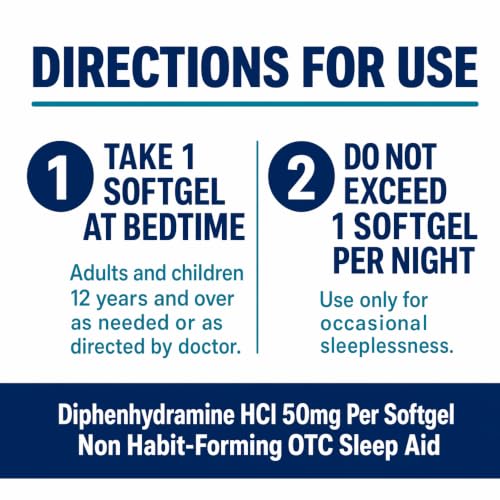 Sleep Aid Diphenhydramine Softgels