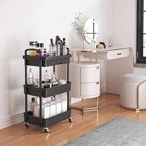 Utility Cart with Drawer & Wheels