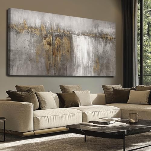 White Canvas Wall Art Extra Large Wall Decor Framed Abstract Poster Pictures Black Flowers Arts Blue Artwork for Hotel Gallery