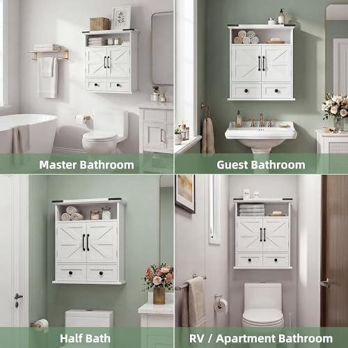 Farmhouse Bathroom Wall Medicine Cabinet