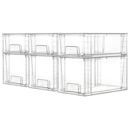 Easily Assemble Clear Storage Dawers Set