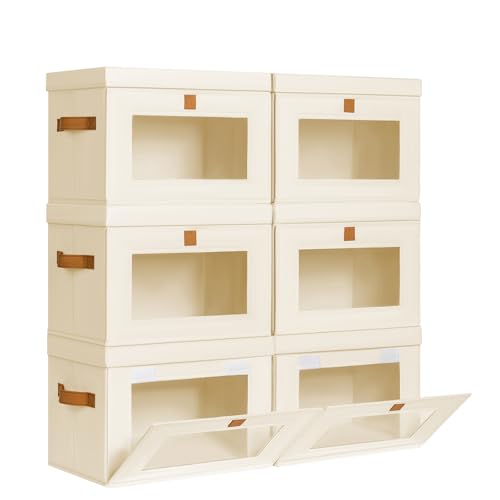 Front Opening Storage Bins with Lids