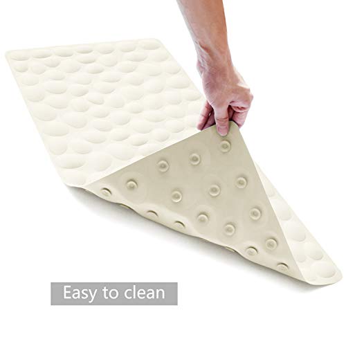 Non Slip Bathtub Mat OTHWAY Soft Rubber Bathroom Bathmat with Strong Suction Cups