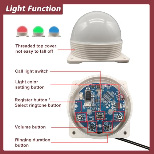 Disabled Person Toilet Alarm Bathroom Notice Kit SOS Button Emergency Medical Alert System for Elderly Patient in Hospitals