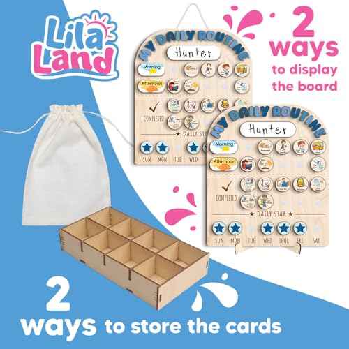 Wooden Chore Chart for Boys