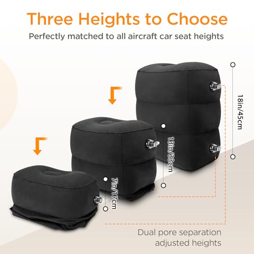 Inflatable Travel Foot Rest Pillow