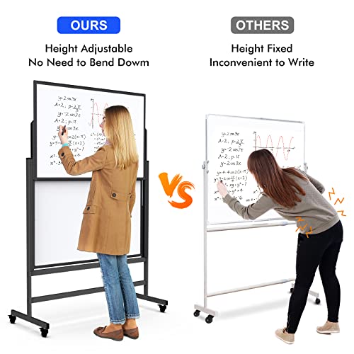 Dry Erase Whiteboard Height Adjustable