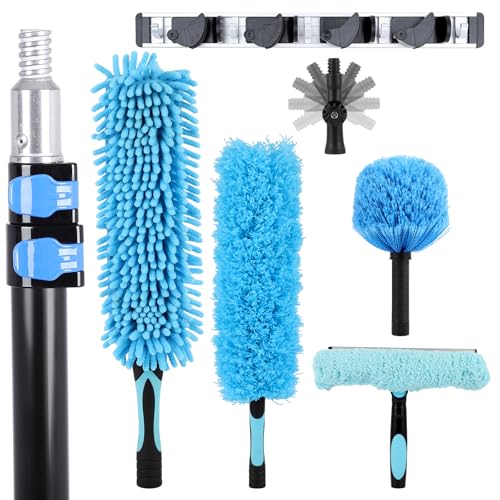 Heavy Duty High Reach Duster Kit with Extension Pole for High Roof Cleaning