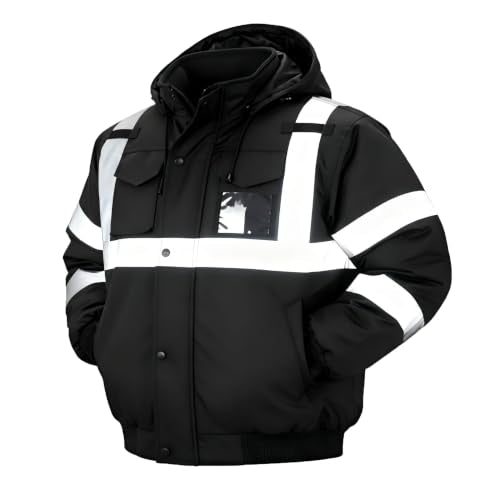 Reflective High Visibility Safety Jacket for Men