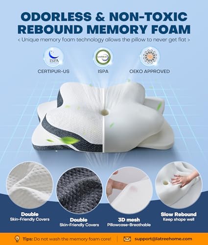 5X Pain Relief Cervical Neck Pillow for Neck Support