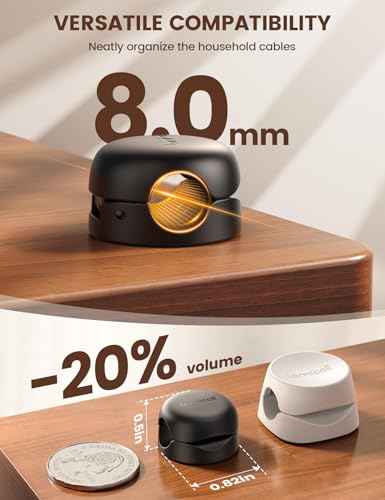 Desk Cord Organizer [1s Lock] Cable Management Holder Clips