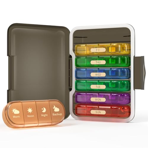 Weekly Pill Organizer 2 & 3 & 4 Times a Day