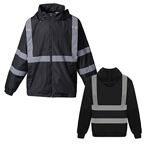 High Visibility Reflective Safety Jacket Reflective Jacket for Men Hi Vis Construction Jackets