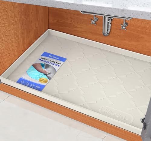 Waterproof Under Sink Mat Silicone Kitchen Cabinet Liner