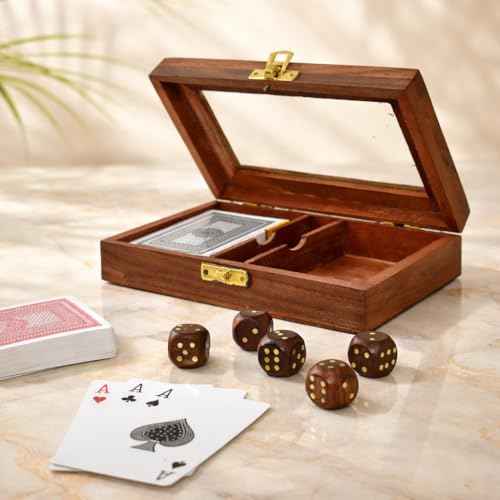 Wooden Playing Card Box