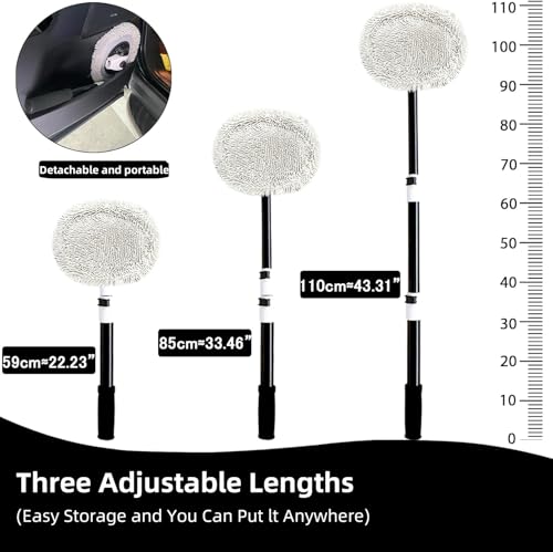 15° Curved Car Wash Brush with Long Handle