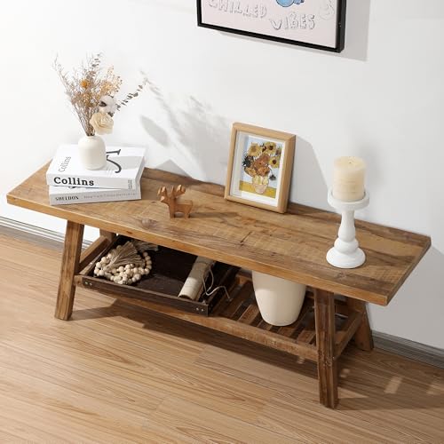 Reclaimed Solid Wood Bench