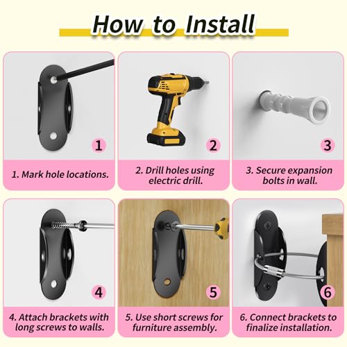 Anti Tip Furniture Anchors